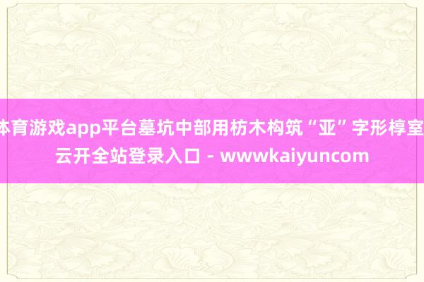 体育游戏app平台墓坑中部用枋木构筑“亚”字形椁室-云开全站登录入口 - wwwkaiyuncom