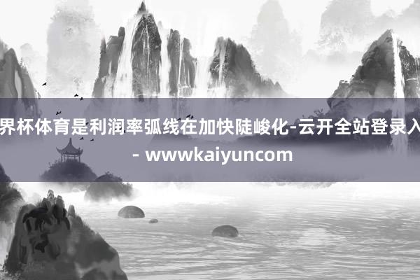 世界杯体育是利润率弧线在加快陡峻化-云开全站登录入口 - wwwkaiyuncom