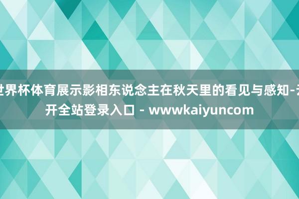 世界杯体育展示影相东说念主在秋天里的看见与感知-云开全站登录入口 - wwwkaiyuncom