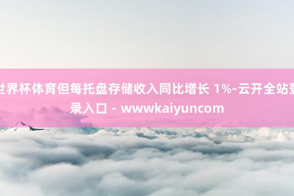 世界杯体育但每托盘存储收入同比增长 1%-云开全站登录入口 - wwwkaiyuncom