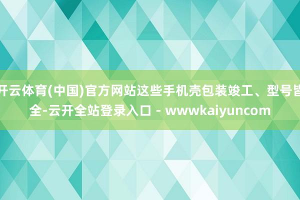 开云体育(中国)官方网站这些手机壳包装竣工、型号皆全-云开全站登录入口 - wwwkaiyuncom